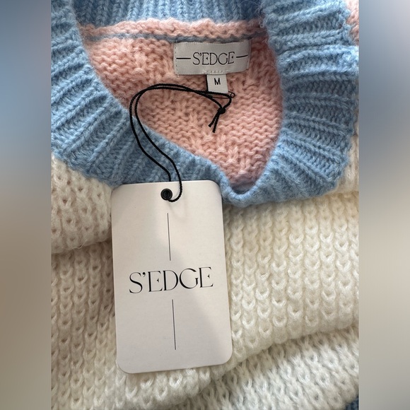 Sedge The Piper Sweater NWT SIZE MEDIUM 2024 collection color block - Picture 2 of 6